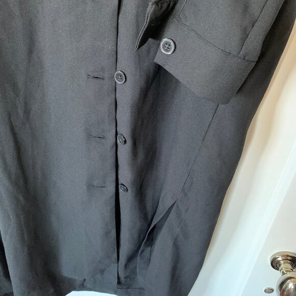 Frank and Oak Black Long Sleeved Shirt Dress szS - Picture 2 of 3
